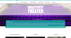 Desktop Screenshot of creativitytheater.org