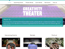 Tablet Screenshot of creativitytheater.org